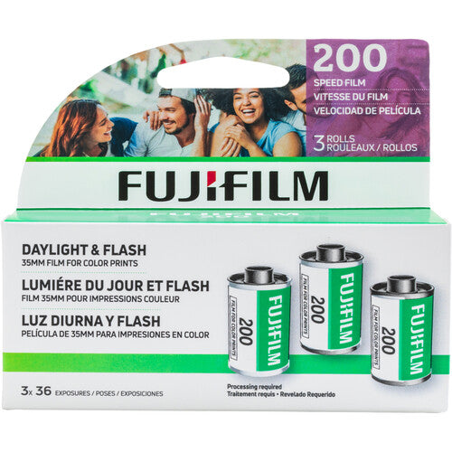 FUJIFILM 200 Color Negative Film (35mm Film, 36 Exposures, unboxed)